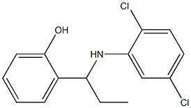 2-{1-[(2,5-dichlorophenyl)amino]propyl}phenol Struktur