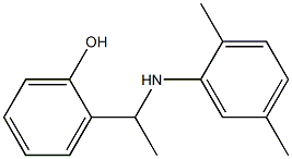 2-{1-[(2,5-dimethylphenyl)amino]ethyl}phenol Struktur