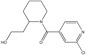 2-{1-[(2-chloropyridin-4-yl)carbonyl]piperidin-2-yl}ethan-1-ol Struktur