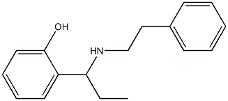 2-{1-[(2-phenylethyl)amino]propyl}phenol Struktur