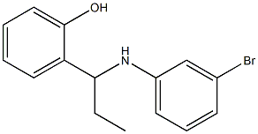 2-{1-[(3-bromophenyl)amino]propyl}phenol Struktur