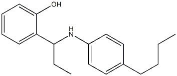 2-{1-[(4-butylphenyl)amino]propyl}phenol Struktur