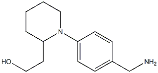 2-{1-[4-(aminomethyl)phenyl]piperidin-2-yl}ethan-1-ol Struktur