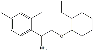 2-{1-amino-2-[(2-ethylcyclohexyl)oxy]ethyl}-1,3,5-trimethylbenzene Struktur