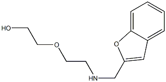 2-{2-[(1-benzofuran-2-ylmethyl)amino]ethoxy}ethan-1-ol Struktur