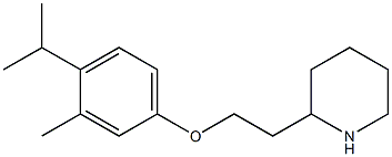 2-{2-[3-methyl-4-(propan-2-yl)phenoxy]ethyl}piperidine Struktur