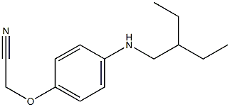 2-{4-[(2-ethylbutyl)amino]phenoxy}acetonitrile Struktur