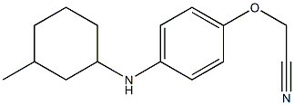 2-{4-[(3-methylcyclohexyl)amino]phenoxy}acetonitrile Struktur