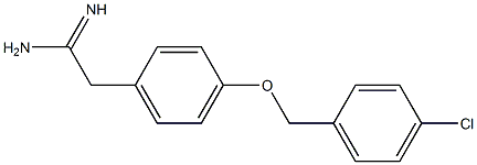 2-{4-[(4-chlorobenzyl)oxy]phenyl}ethanimidamide Struktur