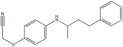 2-{4-[(4-phenylbutan-2-yl)amino]phenoxy}acetonitrile Struktur