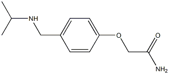 2-{4-[(propan-2-ylamino)methyl]phenoxy}acetamide Struktur