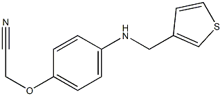 2-{4-[(thiophen-3-ylmethyl)amino]phenoxy}acetonitrile Struktur