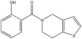 2-{4H,5H,6H,7H-thieno[3,2-c]pyridin-5-ylcarbonyl}phenol Struktur