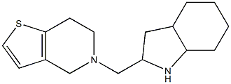 2-{4H,5H,6H,7H-thieno[3,2-c]pyridin-5-ylmethyl}-octahydro-1H-indole Struktur