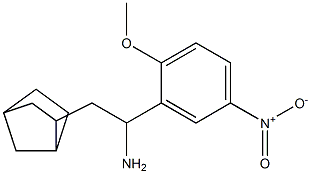 2-{bicyclo[2.2.1]heptan-2-yl}-1-(2-methoxy-5-nitrophenyl)ethan-1-amine Struktur