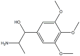 2-amino-1-(3,4,5-trimethoxyphenyl)propan-1-ol Struktur