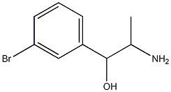 2-amino-1-(3-bromophenyl)propan-1-ol Struktur