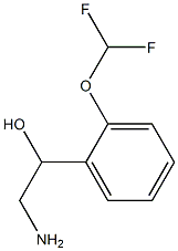 2-amino-1-[2-(difluoromethoxy)phenyl]ethanol Struktur