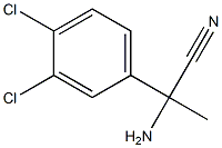 2-amino-2-(3,4-dichlorophenyl)propanenitrile Struktur