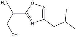 2-amino-2-[3-(2-methylpropyl)-1,2,4-oxadiazol-5-yl]ethan-1-ol Struktur