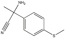 2-amino-2-[4-(methylsulfanyl)phenyl]propanenitrile Struktur