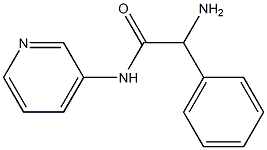 2-amino-2-phenyl-N-pyridin-3-ylacetamide Struktur