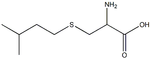 2-amino-3-[(3-methylbutyl)thio]propanoic acid Struktur