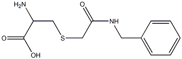 2-amino-3-{[(benzylcarbamoyl)methyl]sulfanyl}propanoic acid Struktur