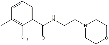 2-amino-3-methyl-N-(2-morpholin-4-ylethyl)benzamide Struktur