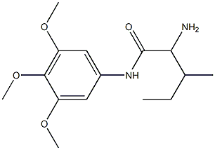 2-amino-3-methyl-N-(3,4,5-trimethoxyphenyl)pentanamide Struktur