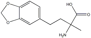 2-amino-4-(1,3-benzodioxol-5-yl)-2-methylbutanoic acid Struktur