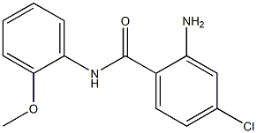 2-amino-4-chloro-N-(2-methoxyphenyl)benzamide Struktur