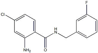 2-amino-4-chloro-N-[(3-fluorophenyl)methyl]benzamide Struktur