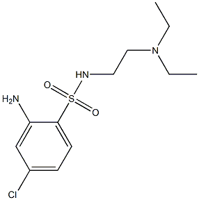 2-amino-4-chloro-N-[2-(diethylamino)ethyl]benzene-1-sulfonamide Struktur