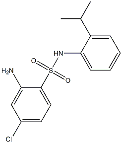 2-amino-4-chloro-N-[2-(propan-2-yl)phenyl]benzene-1-sulfonamide Struktur