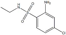 2-amino-4-chloro-N-ethylbenzene-1-sulfonamide Struktur