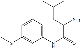 2-amino-4-methyl-N-[3-(methylthio)phenyl]pentanamide Struktur