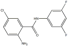 2-amino-5-chloro-N-(3,5-difluorophenyl)benzamide Struktur