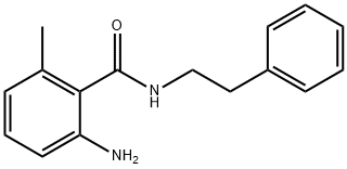 2-amino-6-methyl-N-(2-phenylethyl)benzamide Struktur