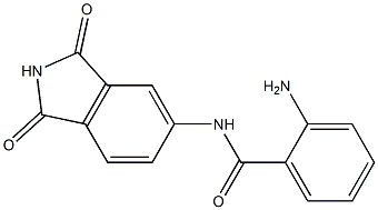 2-amino-N-(1,3-dioxo-2,3-dihydro-1H-isoindol-5-yl)benzamide Struktur