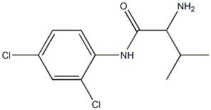 2-amino-N-(2,4-dichlorophenyl)-3-methylbutanamide Struktur