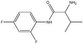 2-amino-N-(2,4-difluorophenyl)-3-methylbutanamide Struktur