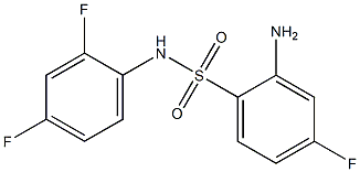 2-amino-N-(2,4-difluorophenyl)-4-fluorobenzene-1-sulfonamide Struktur