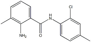 2-amino-N-(2-chloro-4-methylphenyl)-3-methylbenzamide Struktur