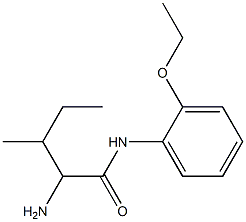 2-amino-N-(2-ethoxyphenyl)-3-methylpentanamide Struktur