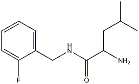 2-amino-N-(2-fluorobenzyl)-4-methylpentanamide Struktur