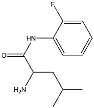 2-amino-N-(2-fluorophenyl)-4-methylpentanamide Struktur