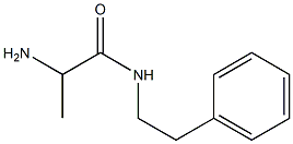 2-amino-N-(2-phenylethyl)propanamide Struktur