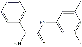 2-amino-N-(3,5-dimethylphenyl)-2-phenylacetamide Struktur