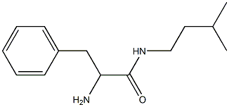 2-amino-N-(3-methylbutyl)-3-phenylpropanamide Struktur